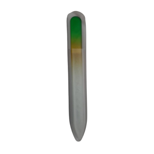 Nail File - Glass - Green/Yellow 