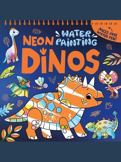 Coloring Book Neon Dino's Water Paint Children's 391441