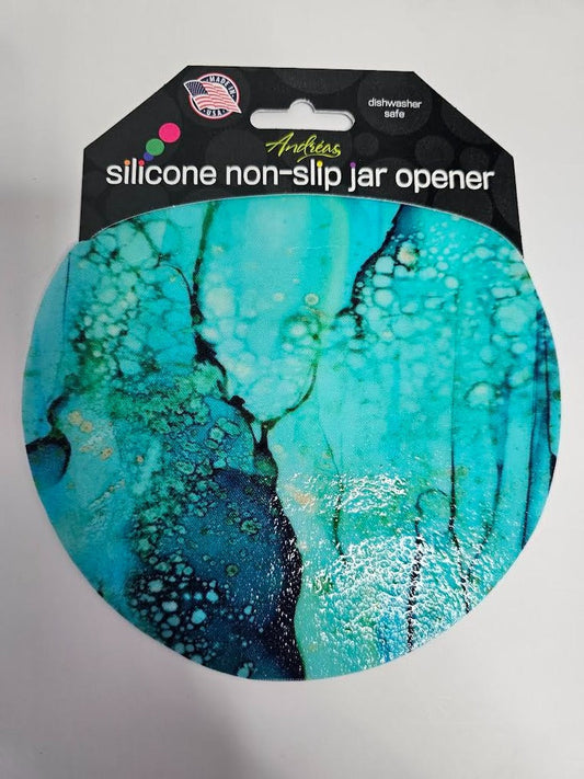 Jar Opener - Light Green / Blue Marble / Bubbles 