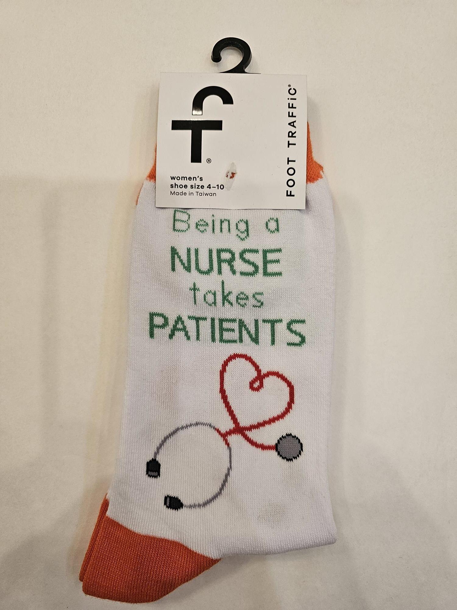 Women's Socks - Being a Nurse takes Patients 