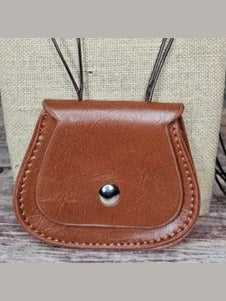 Small Crossbody  Leather Brown-3x4"-h695879 