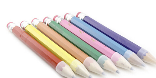 Children's-12" Pencils in 5 colors - X-Large 