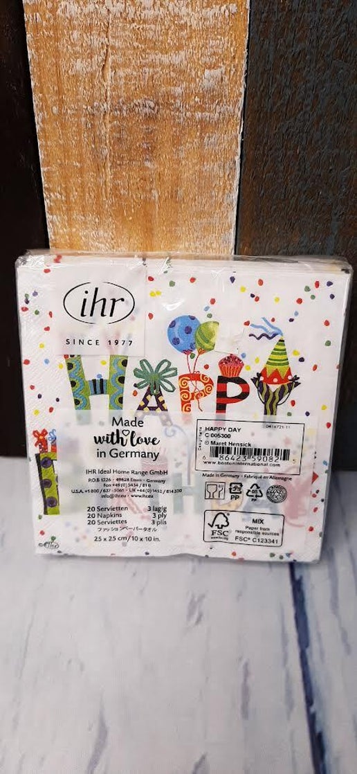 Napkins - Happy Birthday Party - 20 Pc. 