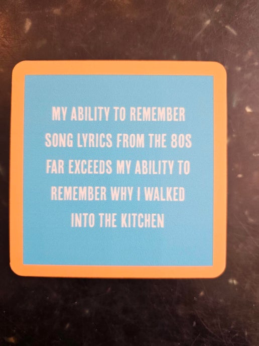 1213- "Song Lyrics"  Drinks On Me Coaster 