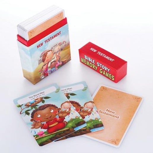 Bible Story Memory Game Card Box 