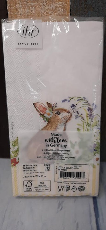 Napkins - Easter Bunny Floral - 16 pc. 