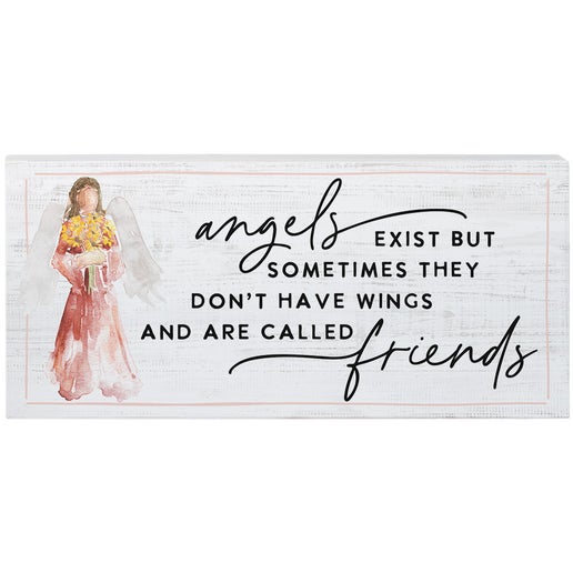 Angels Are Friends-5x12" Plaque-Siincere-Isb1556 