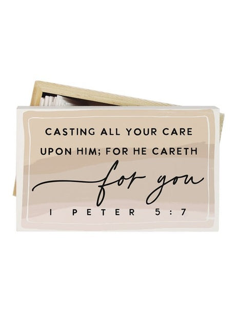 Casting All Your Care-3x5"Card Box-Sincere-PB1015 