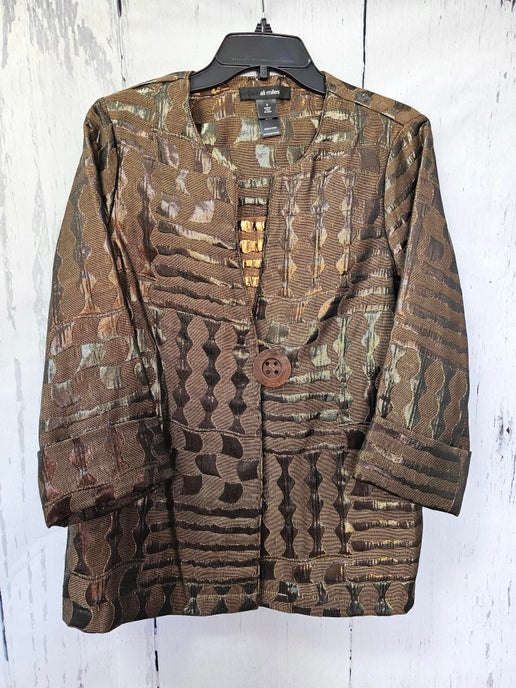 Ali Miles - Women's Brown Woven Jacket 