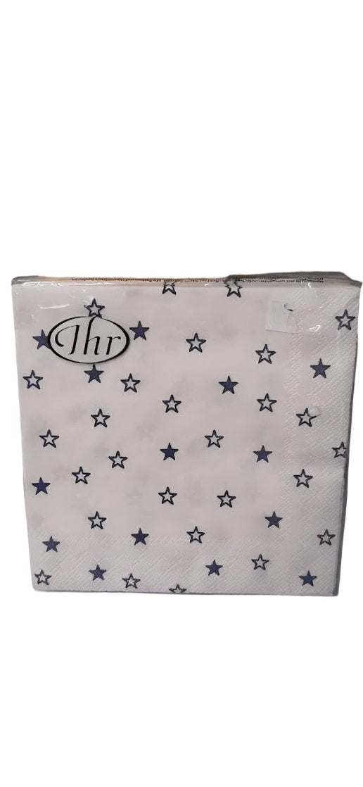 Napkin Cocktail Little Stars White/Blue C583294 