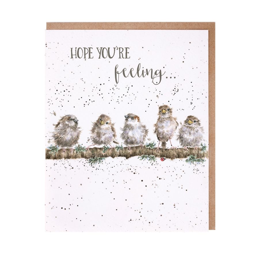 Card - Hope You're Feeling - Birds 
