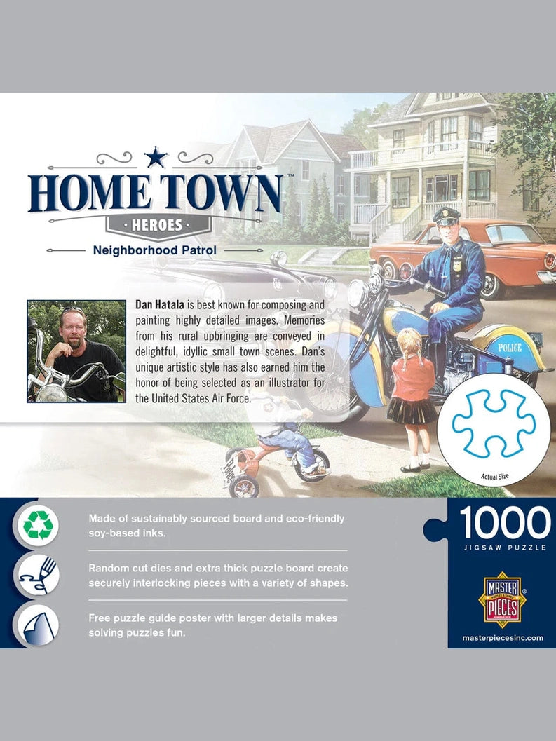 Puzzle 1000 Pc Home Town Heroes Neighborhood Patrol 71738 