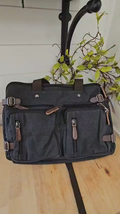 Messenger Bag / Back Pack  4 Colors Canvas / Leather GBMG8691