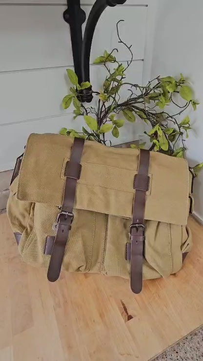 Messenger Bag  4 Colors Canvas / Leather GBMG8168