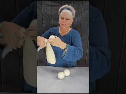Dryer Balls  6-Pack  or  Single  X Large  New Zealand Wool Chemical Free Fabric Softener for 1000 Plus Loads