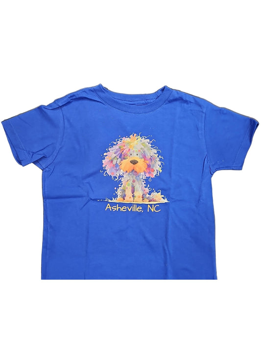 Tee Shirt Kids Asheville Logo Dog