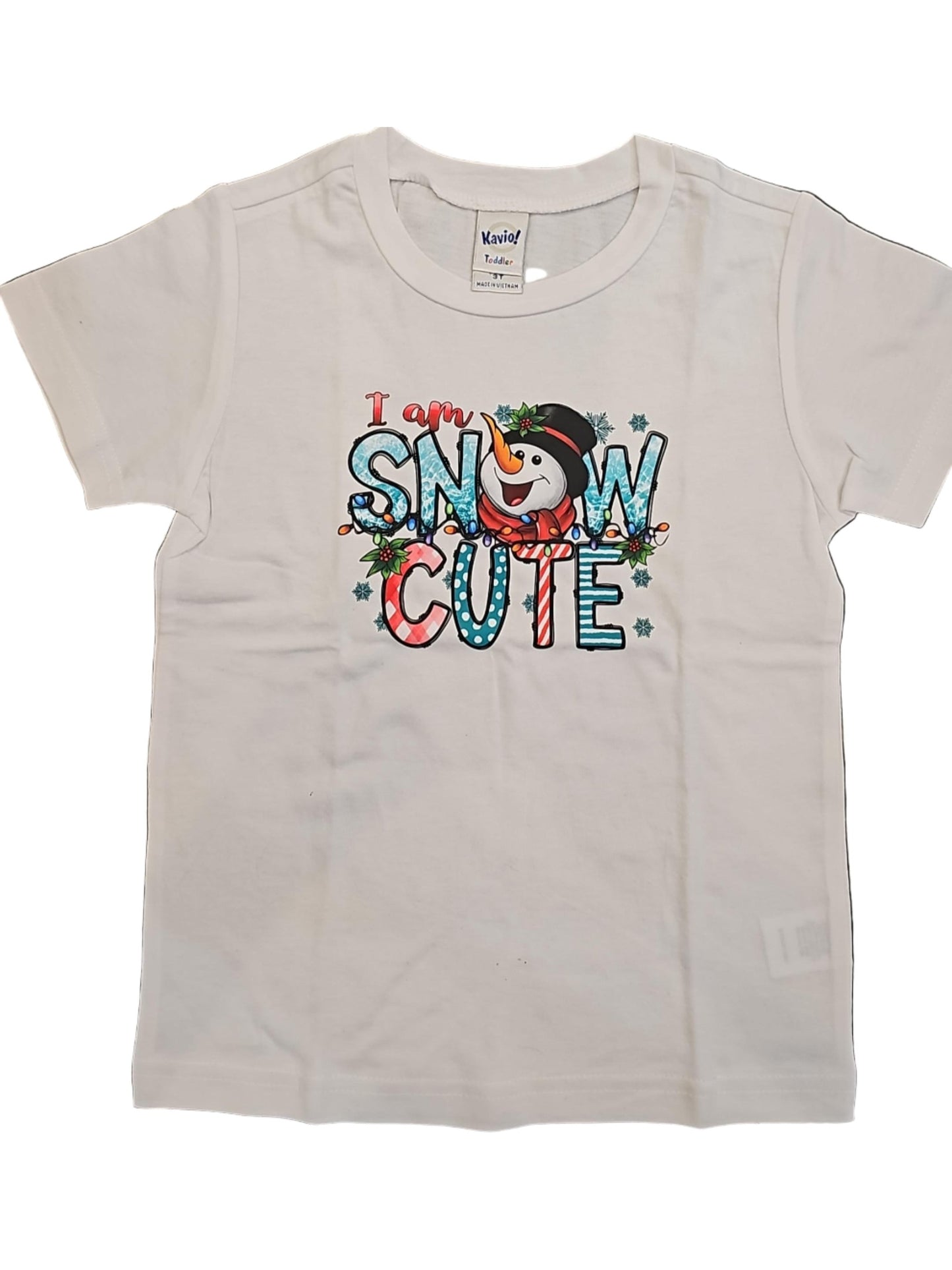 T shirt snow cute kids