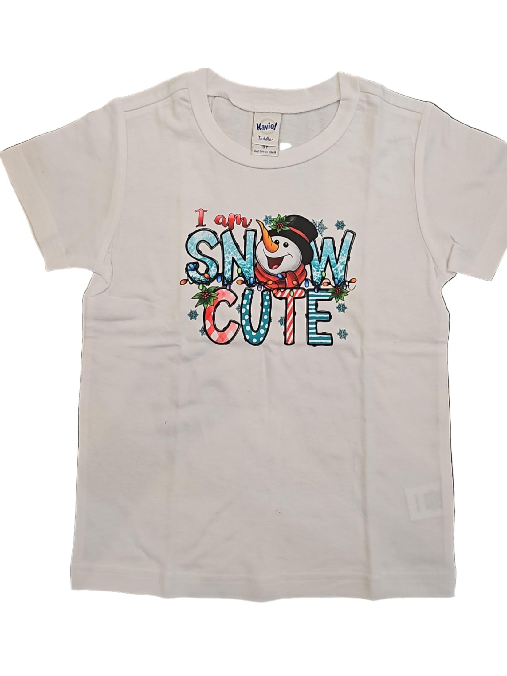 T shirt snow cute kids