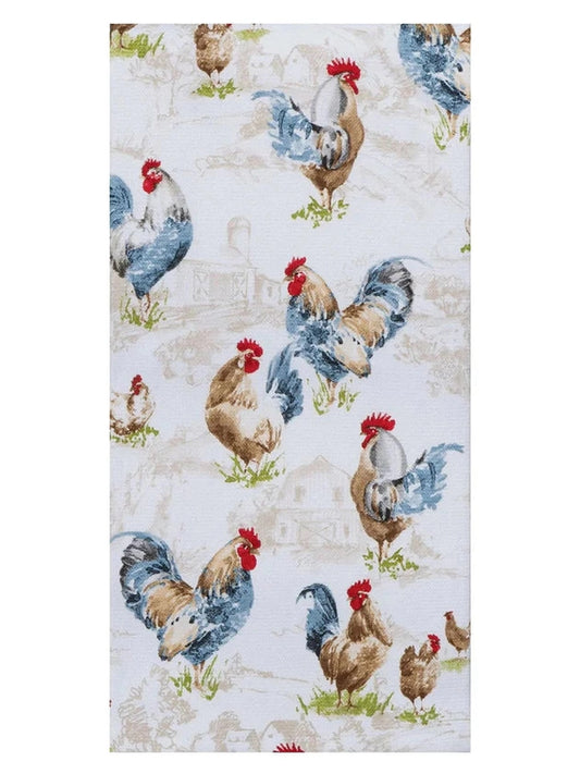 Tea Towel Countryside Rooster Dual Purpose Terry R8030
