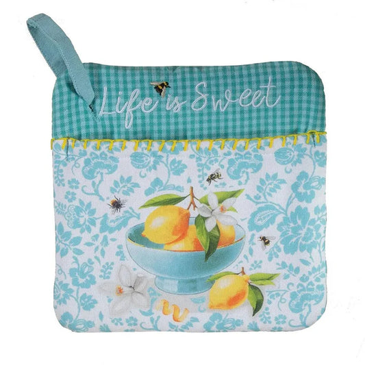 Pot Holder Bee Zesty Life Is Sweet Lemon R8122 