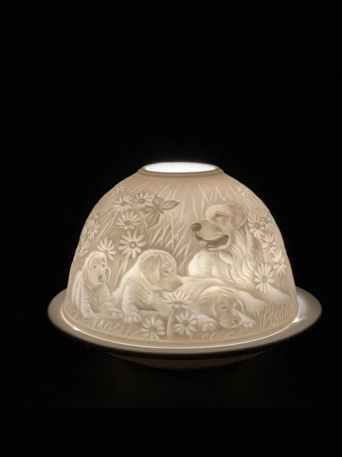 Light Dog Dome Porcelain Dog LD012 