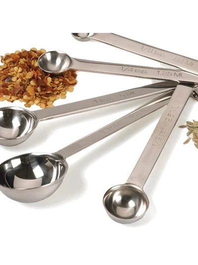 Measuring Spoon Set 5Pc 4.5" Long  Stainless Steel  Dsp-4