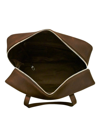 Tote Rustic Brown Corner Detail Leather 6074 Bag 