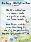Charm Highland Cow Brown Er72690