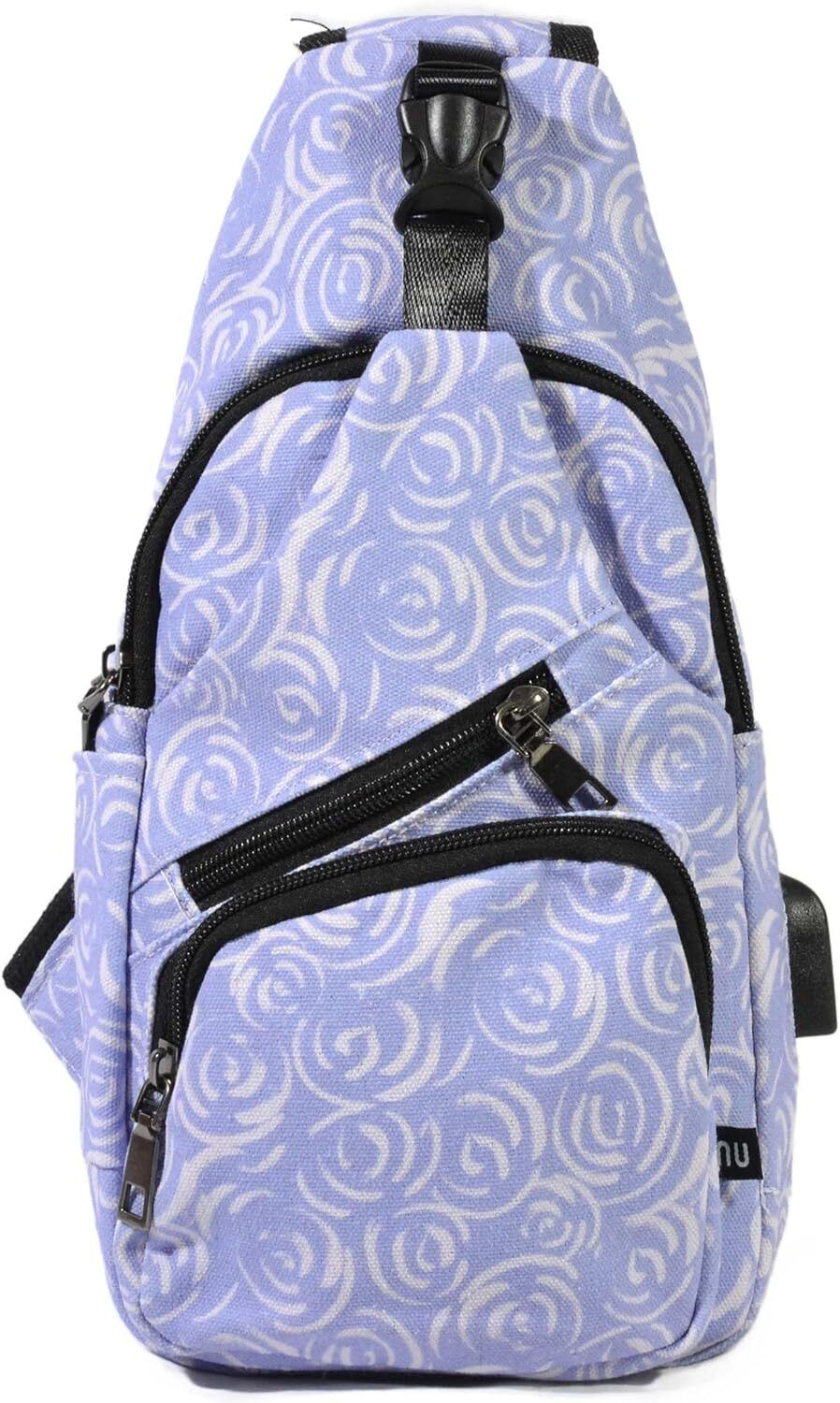 Daypack Nupouch Antitheft Charging Connector Large Lilac Swirl 50249 