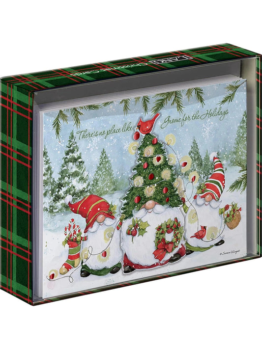 Card Christmas  Holiday Gnomes Luxe 8 Pk  1025104