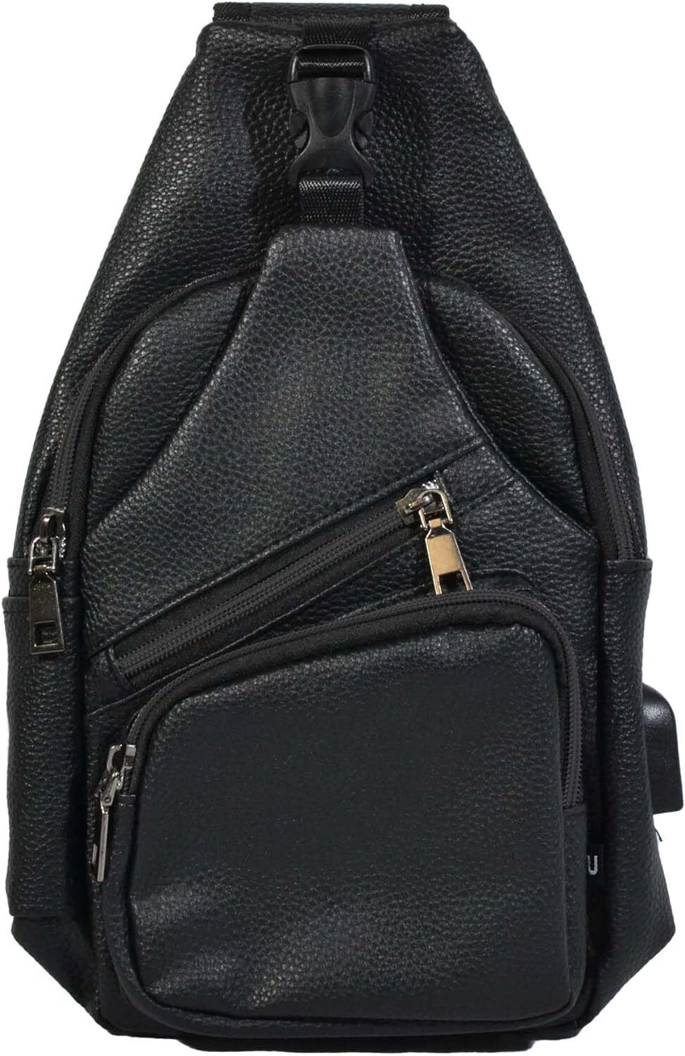 Daypack Milan Vegan Leather Nupouch Antitheft Usb Charging Connector Large Slate 50409 