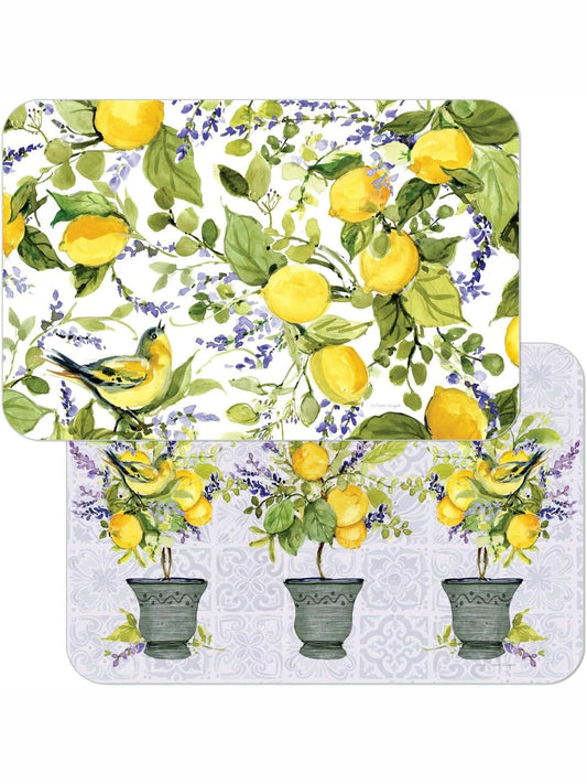 Counter Art-Reversible Placemat 11x17" Watercolor Lemons 174-00080