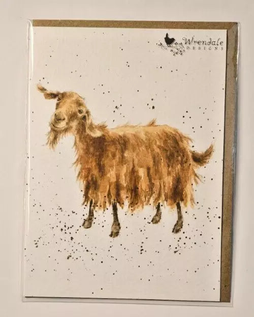 Card - ACS133 - Hipster Goat - Blank Inside 