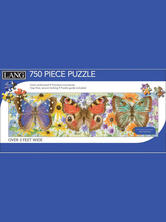 Lang-Puzzle Butterflies Panoramic View 750Pc 5041022