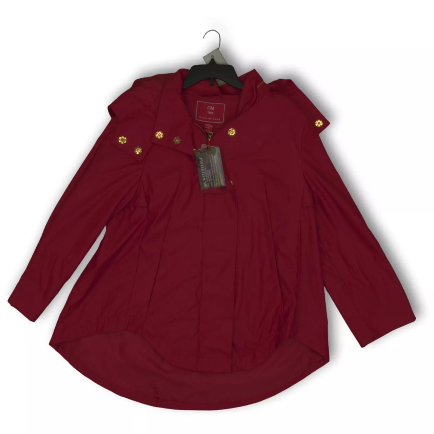 Rain coat, Wind breaker water resistant -  Burgundy  Savina 