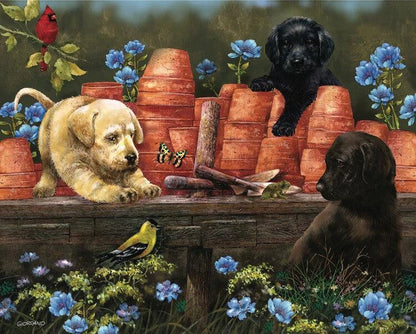 Puzzle Puppies At Play 1000Pc 24 x 30" Hp004