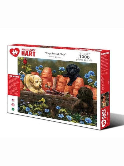 Puzzle Puppies At Play 1000Pc 24 x 30" Hp004