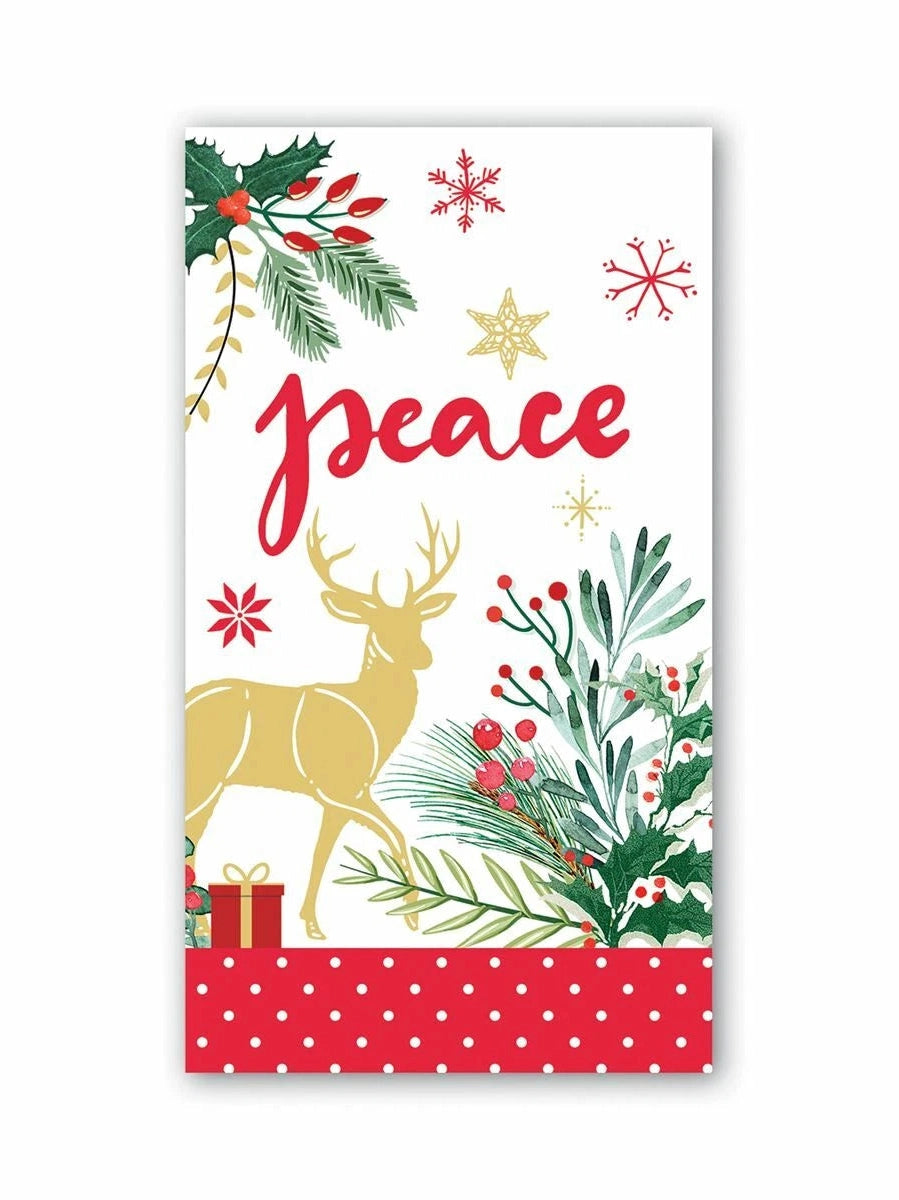  Dinner Napkins Peace Christmas 15pc&nbsp;