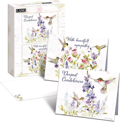 Note Cards Humming Bird Sympathy&nbsp; 12Pk&nbsp; 2080546