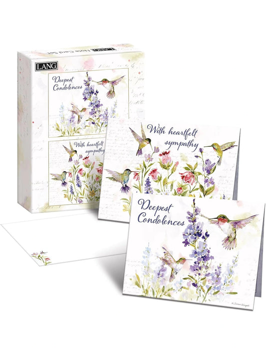 Note Cards Humming Bird Sympathy&nbsp; 12Pk&nbsp; 2080546