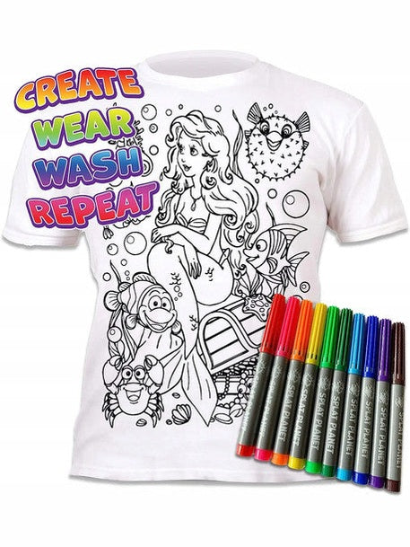 The Splat Planet-T Shirt Mermaid Create Wash Wear Repeat 3 Sizes Children's&nbsp;