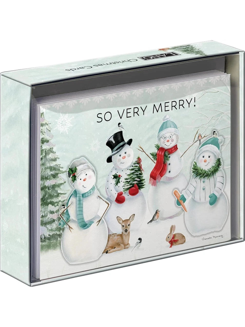 Card Christmas  Jolly Snowmen Luxe 8 Pk  1025103