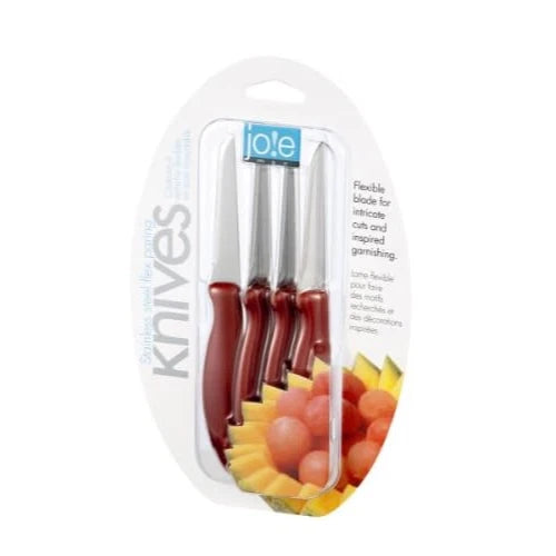 Hic- Pairing Knives 6" 4pk Stainless Steel 2 Colors&nbsp; 26028