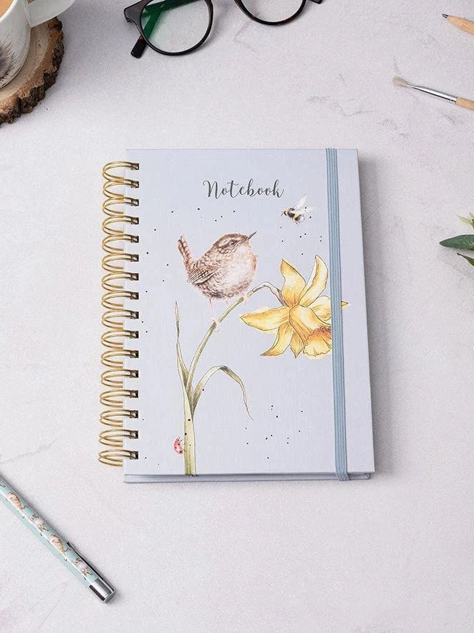 Spiral Notebook (Small) HB029&nbsp; The Birds And The Bees Blue