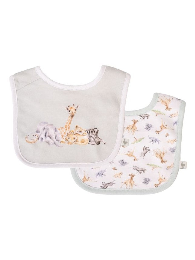 Baby Bib&nbsp; Little Savannah&nbsp; Little Wren Bib Gift Set 2Pk&nbsp; Ltw-Bib003