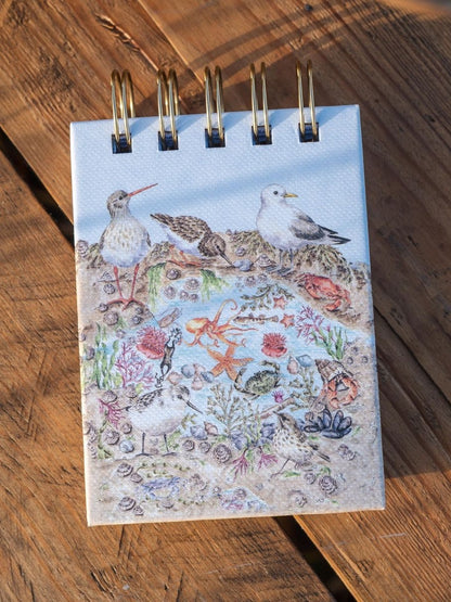 Notebook Spiral Seaside Nature Field 3x5"  Nfn002