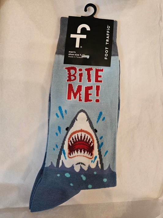 Men's Sock - Bite Me Shark - 6944M 