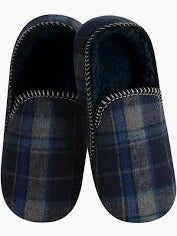 Slippers Men's Blue Alpine Plaid 