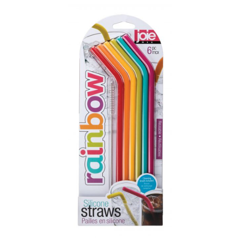 Silicone Straws - Rainbow 