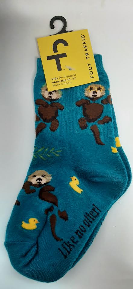 Kid's Sock - Blue Sloth - 4-7 - 7083K 